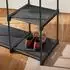 Songmics Offener Kleiderschrank mit Kleiderstangen 112x43x165cm, schwarz (RYG24BK)