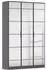 Rauch Acero Drehtürenschrank Spiegelfront Graumetallic 136x210x41cm (ACERO)