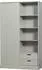 Woood Mila Schiebetürenschrank Kiefer, 8 Fächer, 2 Schubladen, 120x200x42cm