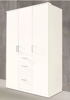 Wimex Click Dreht&uuml;renschrank ohne Spiegel, wei&szlig;, 135x199x58cm (448829-0)