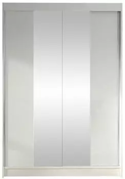 Mirjan24 Lino II Schiebet&uuml;renschrank mit Spiegel, Holzwerkstoff, 120x200x58cm