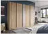 Mid.you Oakland Kleiderschrank 5-türig, Sonoma Eiche / Kaschmir (230x53x183cm)