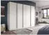 xonox.home Oakland Kleiderschrank 5-türig, Weiß, 230x183x53cm
