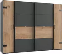 Wimex Kleiderschrank "Stockholm, rustikale Optik im Industrial Design, Made in