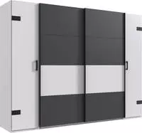 Wimex Kleiderschrank "Stockholm, rustikale Optik im Industrial Design, Made in