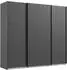 Wimex Andorra Schwebetürenschrank 3-türig Holzwerkstoff Graphit 250x216x65cm