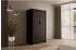 ALTDECOR KOLIN Kleiderschrank mit Spiegeltüren, schwarz, 102x200x51cm (800000993440)