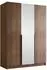 Mirjan24 Calia II Kleiderschrank mit Spiegel, 3-türig, 150x215x58cm