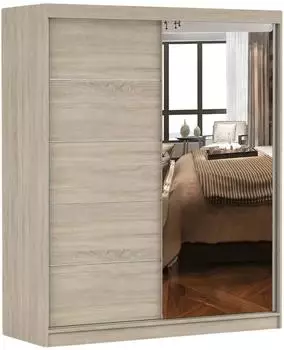 Fabryka Mebli Idźczak Bono 05 Schwebet&uuml;renschrank mit Spiegel, 160x195cm, Sonoma (BONO 05)