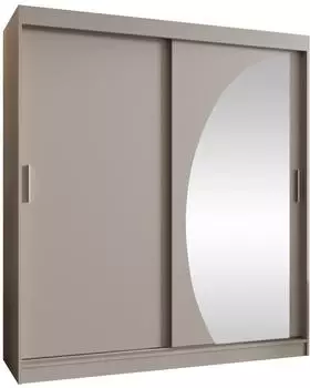 Mirjan24 Wika 180 Schwebet&uuml;renschrank mit Spiegel, 180x200x62cm (Wika 180)