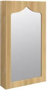 vidaXL Wandmontierter Schmuckschrank mit Spiegel 37,5x10x67cm (353222)