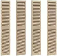 vidaXL Schrankt&uuml;r 4 pcs Natur 201 x 2,1 x 39,5 cm Massives Kiefernholz