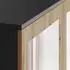 Lookway HANA SS-90 Kleiderschrank mit Spiegel, Holzwerkstoff, Artisan Eiche/Anthrazit, 90x180x50cm (800001532388)