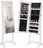 Songmics Schmuckschrank Standspiegel Ganzkörperspiegel weiß (JJC69WT)