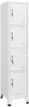 vidaXL Schlie&szlig;fachschrank mit 4 F&auml;chern, 38x45x180cm (244475)