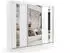 ALTDECOR Grace Kleiderschrank Spiegel-Schiebetüren weiß 180x216x61cm (800000647325)