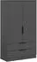 xonox.home Kopenhagen Wäscheschrank anthrazit, 80x140x37cm