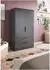 xonox.home Kopenhagen Wäscheschrank anthrazit, 80x140x37cm