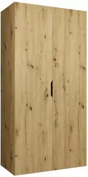 Mirjan24 Malaga 100 Drehtürenschrank, Artisan Eiche, 100x52x202cm