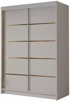 Mirjan24 Lungo IV Schiebet&uuml;renschrank 120x58x200cm, Cashmere