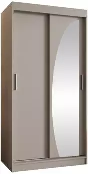 Mirjan24 Wika 100 Schwebet&uuml;renschrank mit Spiegel und Schubladen, 100x200x62cm