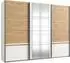 Wimex Gibraltar Schwebetürenschrank weiß/Artisan Eiche 270x210x64cm (10663437-0)