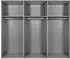 Wimex Gibraltar Schwebetürenschrank weiß/Artisan Eiche 270x210x64cm (10663437-0)