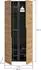 Mid.you Anga Drehtürenschrank Anthrazit/Eiche Artisan 80x180x51cm (001849026403)