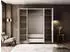 Lookway Aurora 4D Kleiderschrank kaschmir, 4 Drehtüren, 200x213x57cm (800000819829)