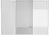 Composad SYSTEMA Schwebetürenschrank 3-türig mit Spiegel, Weiß Hochglanz/Matt, 304x223x60cm