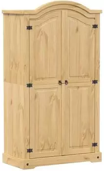 vidaXL Kleiderschrank Corona 102x52x186cm, Kiefer Massivholz (4012154)