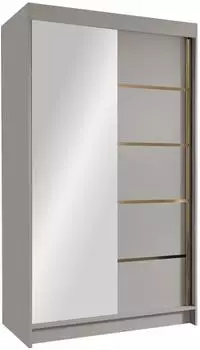 Mirjan24 Vigo III Schiebet&uuml;renschrank mit Spiegel und Kleiderstange (Vigo III)