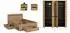 xonox.home Canu Schlafzimmer-Set 4-tlg. Bett 140x200cm, Artisan Eiche/Basaltgrau (Canu)