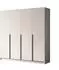 Lookway Aurel 4D Kleiderschrank Kaschmir, schwarze Griffe, 200x200x57cm (800000989170)