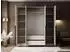 Lookway Aurel 4D Kleiderschrank Kaschmir, schwarze Griffe, 200x200x57cm (800000989170)