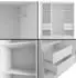 ALTDECOR V2-LOFTIA Kleiderschrank Schiebetüren mit Spiegel, weiß, 200x215x61cm (800000993327)