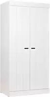 WOOOD Kleiderschrank "Connect mit Streifen-T&uuml;ren mit Schlitzen (3-t&uuml;rig)" FSC