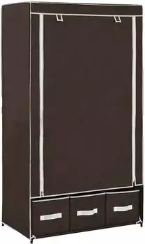 vidaXL Kleiderschrank braun 87x49x159cm Stoff (282458)