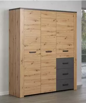 trendteam Follow Kleiderschrank Artisan Eiche/Matera 171x212x60cm (2228613E2)