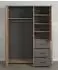 trendteam Follow Kleiderschrank Artisan Eiche/Matera 171x212x60cm (2228613E2)