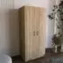 Masseno Pinello Drehtürenschrank 2-türig, Sonoma Eiche, 81x177x52cm (PINO 2 OAK SONOMA)