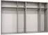 Mirjan24 Malaga 300 Kleiderschrank mit Frontspiegel, 6 Drehtüren, schwarz (Malaga 300)