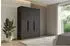 ALTDECOR PERE Drehtürenschrank schwarz, 150x200x51cm (800001554816)