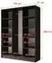 ALTDECOR PERE Drehtürenschrank schwarz, 150x200x51cm (800001554816)