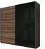 Masseno COSMICO Schwebetürenschrank 2-türig, braun, 200x210x61cm (24ZBEA67)