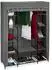 Relaxdays Stoffschrank mit Kleiderstange, 12 Ablagen, anthrazit, 175x135x45cm (10035770_139)