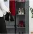 Relaxdays Stoffschrank mit Kleiderstange, 12 Ablagen, anthrazit, 175x135x45cm (10035770_139)