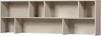 Woood New Gravure Aufsatzschrank, Kiefernholz, hellgrau, 200x65x30cm (98901731-0)