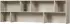 Woood New Gravure Aufsatzschrank, Kiefernholz, hellgrau, 200x65x30cm (98901731-0)