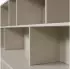 Woood New Gravure Aufsatzschrank, Kiefernholz, hellgrau, 200x65x30cm (98901731-0)